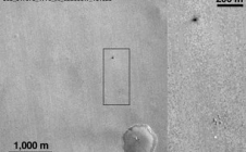 Exomars - image de Schiaparelli par MRO après l'atterrissage