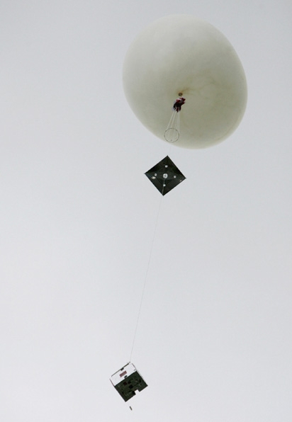 Ballon stratosphérique. Crédits : CNES/Agence REA/ Gilles Rolle.